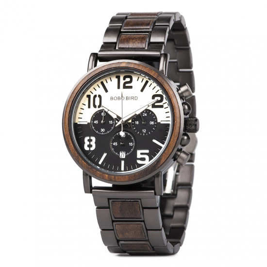 Bobo Bird GR025-2 Mens Quartz Wooden Watch