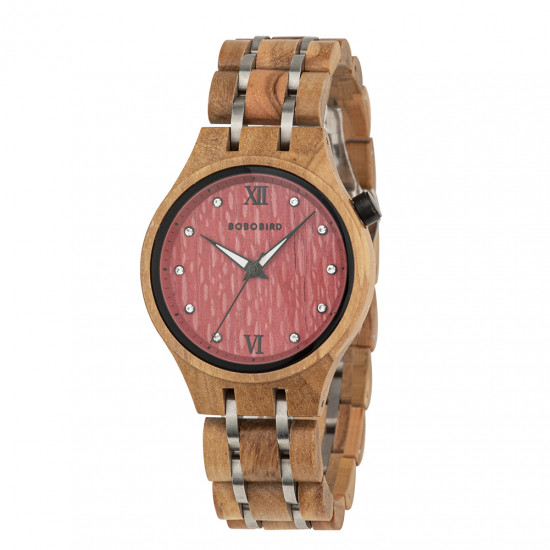 Bobo Bird GT047-1A Womens Quartz Wooden Watch