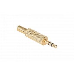 Φις Jack 3.5mm Stereo Αρσενικό Χρυσό - DM-0014-L