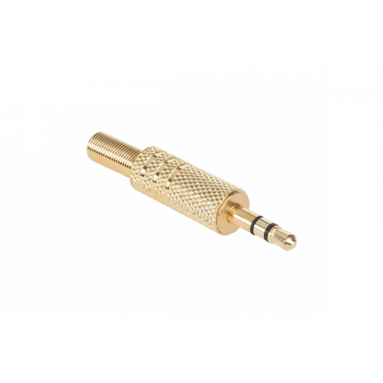Φις Jack 3.5mm Stereo Αρσενικό Χρυσό - DM-0014-L