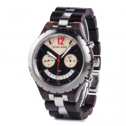 Bobo Bird GQ028-1 Mens Quartz Wooden Watch