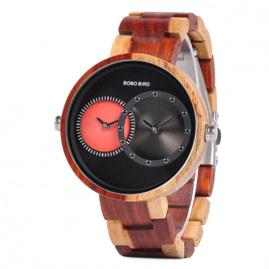 Bobo Bird GR010-2 Mens Quartz Wooden Watch