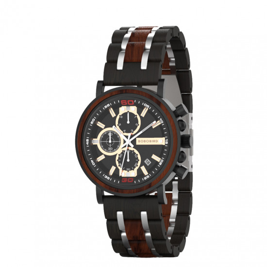 Bobo Bird GS018-1 Mens Quartz Wooden Watch