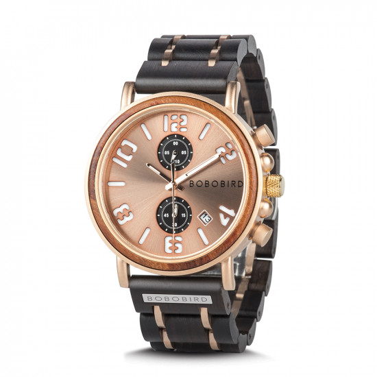 Bobo Bird GS026-3 Mens Quartz Wooden Watch