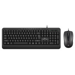 POWERTECH set ποντίκι & πληκτρολόγιο PT-1067, ενσύρματο, 1000dpi, μαύρο- POWERTECH