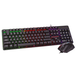Ενσύρματο Πληκτρολόγιο & Ποντίκι Gaming RGB Zeroground KB-2400GUMS AZAI v3.0 - ZEROGROUND