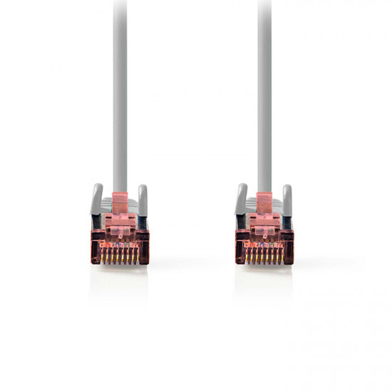 NEDIS CCGL85221GY100 Καλώδιο δικτύου CAT 6, S/FTP, 10m σε γκρι χρώμα. - NEDIS