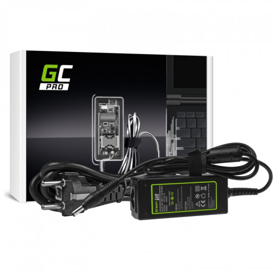 Τροφοδοτικό Laptop Green Cell AD59P  Συμβατό με MSI Wind U90 U100 U110 U120 U130 U135 U270  19V 2.1A  Κονέκτορας 5.5-2.5mm Καλώδιο 1.2m (5903317226666)