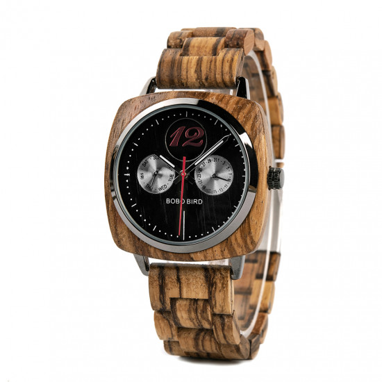 Bobo Bird GS006-2 Unisex Quartz Wooden Watch