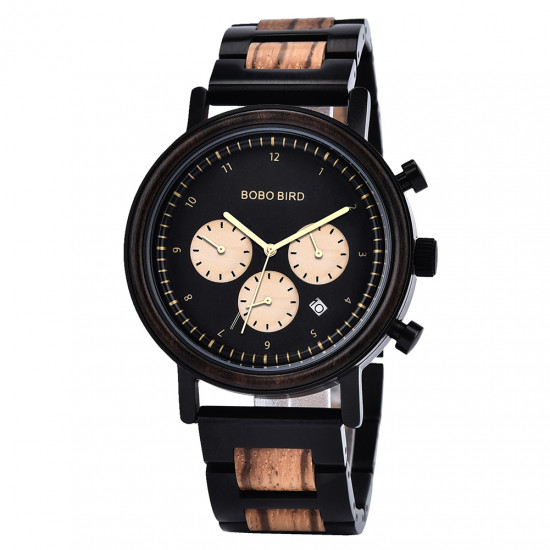 Bobo Bird GT027-4 Mens Quartz Wooden Watch