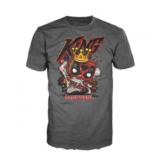 Funko Pop! Tee (Adult): Deadpool - King Deadpool T-Shirt (L) 889698829519