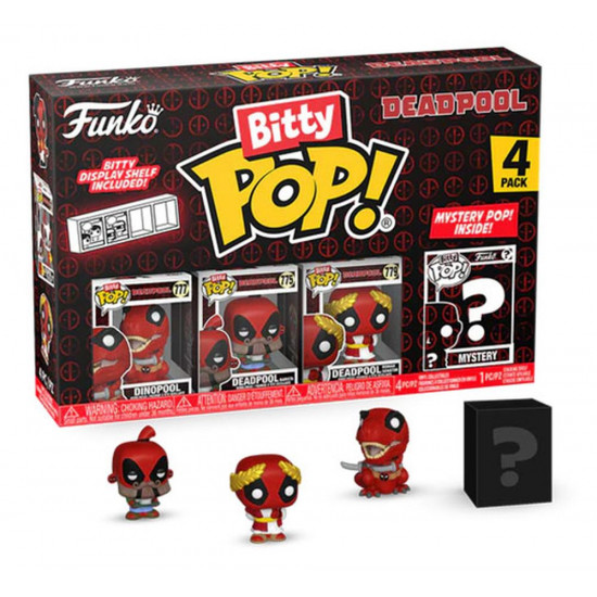 Funko Bitty Pop! 4-Pack: Deadpool - Dinopool Vinyl Figures 889698849616