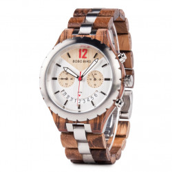 Bobo Bird GQ028-2 Mens Quartz Wooden Watch