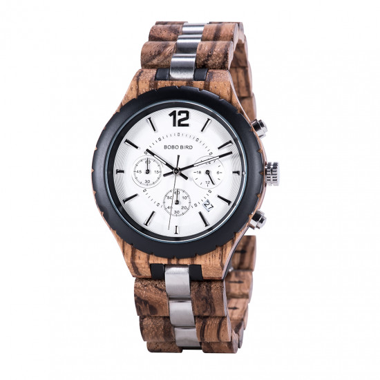 Bobo Bird GR022-2 Mens Quartz Wooden Watch
