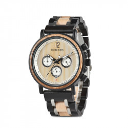 Bobo Bird GS018-2 Mens Quartz Wooden Watch