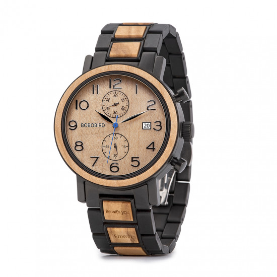 Bobo Bird GS020-1 Mens Quartz Wooden Watch