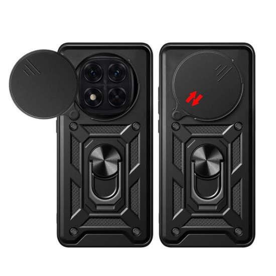 Bodycell Armor Slide Cover Case Xiaomi Note 14 Pro 5G/Poco X7 Black