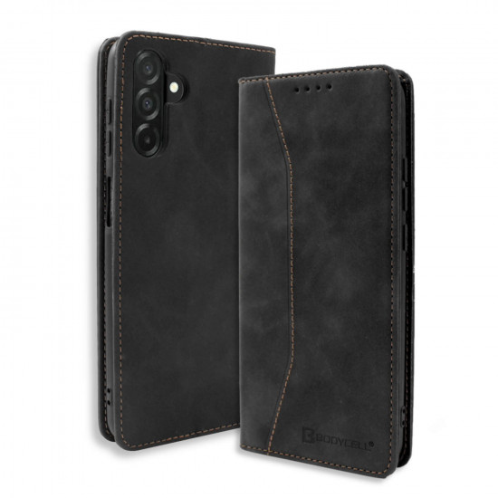 Bodycell Book Case Pu Leather Samsung A56 5G Black