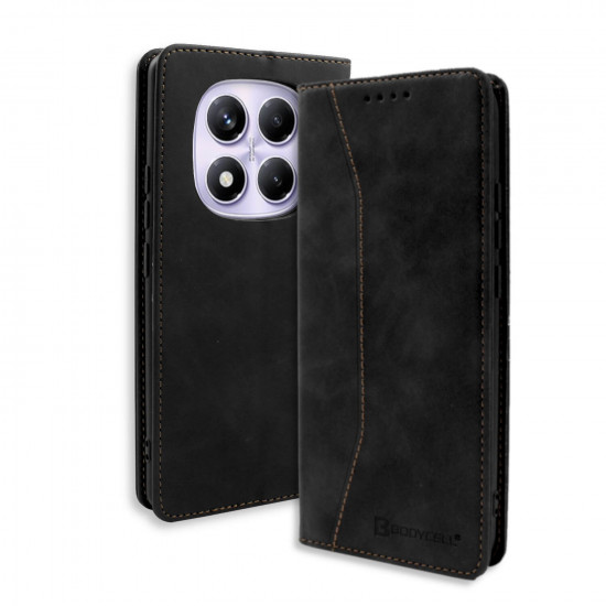 Bodycell Book Case Pu Leather Xiaomi Note 14 Pro 4G Black