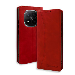 Bodycell Book Case Pu Leather Xiaomi Note 14 Pro Plus 5G Red