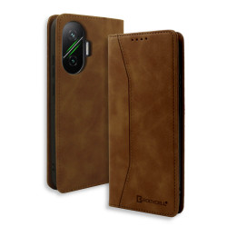 Bodycell Book Case Pu Leather Xiaomi Poco F7  Brown