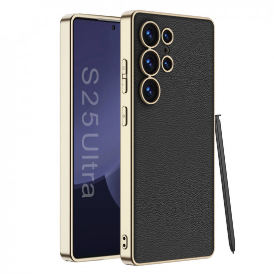 Bodycell Plating Leather Backcover Samsung S25 Ultra Black
