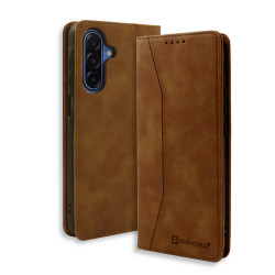 Bodycell Book Case Pu Leather Samsung A17 Brown