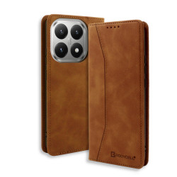 Bodycell Book Case Pu Leather Xiaomi 15T Pro Brown