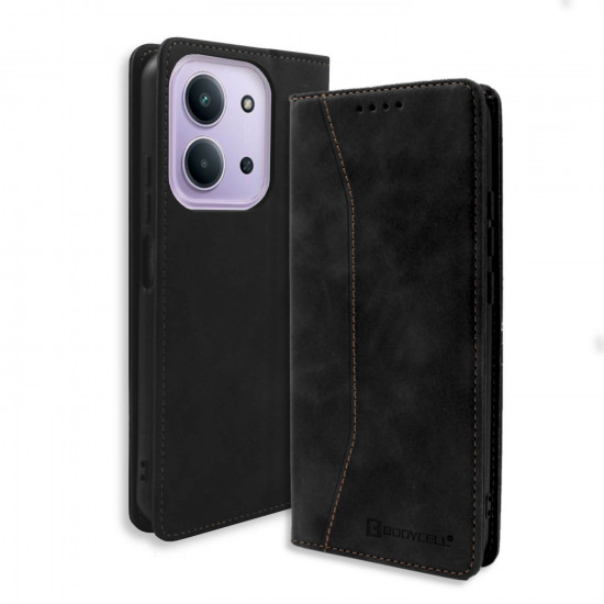 Bodycell Book Case Pu Leather Xiaomi Redmi 15C 5G/Poco C85 5G Black