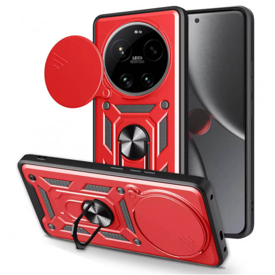 Bodycell Armor Slide Cover Case Xiaomi 17 Ultra Red