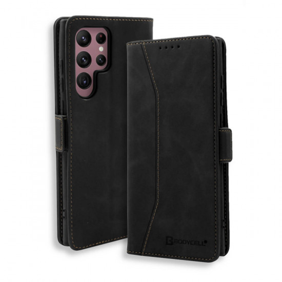 Bodycell Book Case Pu Leather Samsung S26 Ultra 5G Black