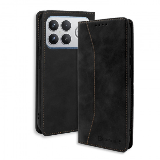 Bodycell Book Case Pu Leather Xiaomi Poco F8 Ultra Black