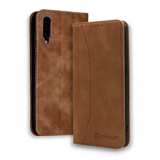 Bodycell Book Case Pu Leather Samsung A50/A30S Brown