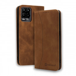 Bodycell Book Case Pu Leather Realme 8/8 Pro Brown