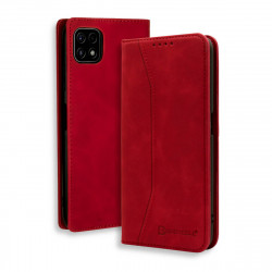 Bodycell Book Case Pu Leather Samsung A22 5G Red