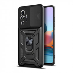 Bodycell Armor Slide Cover Case Xiaomi Note 10 Pro 4G Black