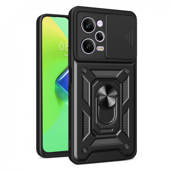 Bodycell Armor Slide Cover Case Xiaomi Poco X5 Pro/Note 12 Pro 5G Black