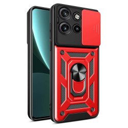 Bodycell Armor Slide Cover Case Motorola Edge 50/60 Neo 5G Red