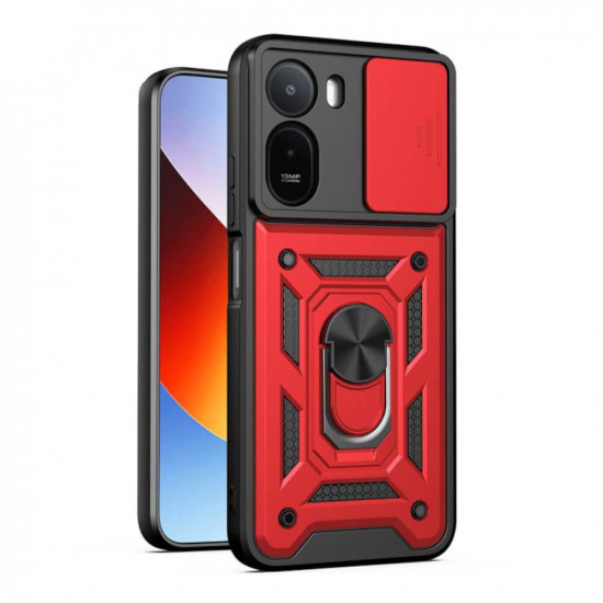 Bodycell Armor Slide Cover Case Xiaomi Poco C81/C81 Pro Red