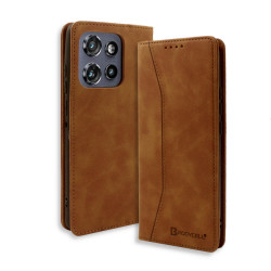 Bodycell Book Case Pu Leather Motorola Edge 50/60 Neo 5G Brown