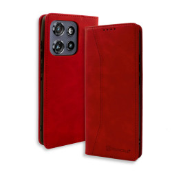 Bodycell Book Case Pu Leather Motorola Edge 50/60 Neo 5G Red