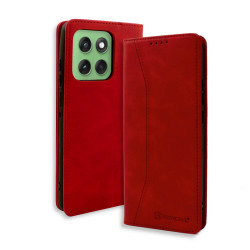 Bodycell Book Case Pu Leather Motorola Edge 70 Fusion Red