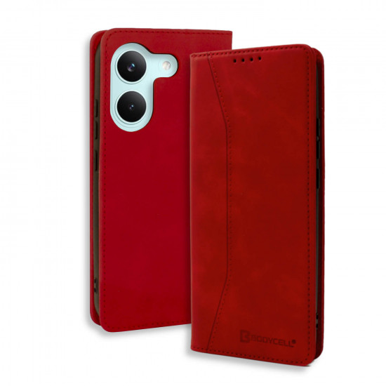 Bodycell Book Case Pu Leather Xiaomi Poco X8 Pro 5G Red