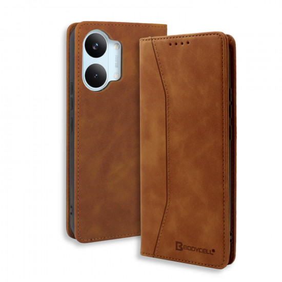 Bodycell Book Case Pu Leather Xiaomi Poco X8 Pro Max 5G Brown