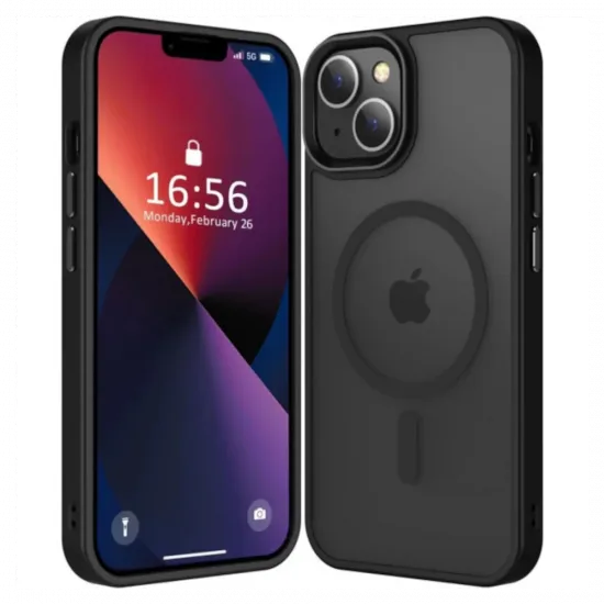 Bodycell Magsafe Backcover For iPhone 13 Matt Black