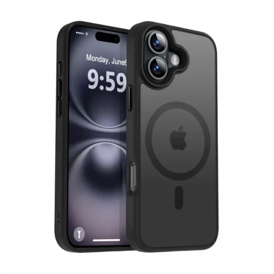 Bodycell Magsafe Backcover For iPhone 16 Matt Black