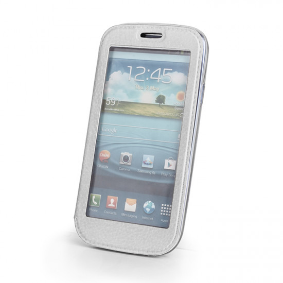 Book Full Window Case For iPhone 6  White