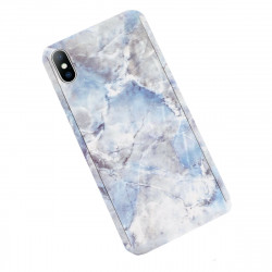 360 Full Cover Marble amp; Temp.Glass iPhone X/XS MC4 Blue