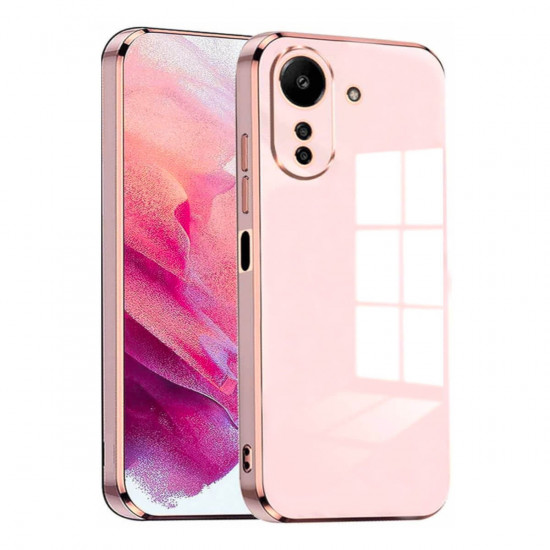 Bodycell Gold Plated Silicon Xiaomi Redmi 13C 4G/Poco C65 Pink