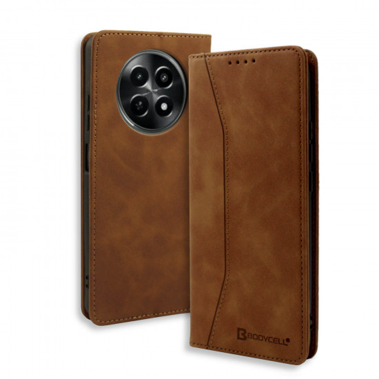 Bodycell Book Case Pu Leather Realme 12 5G/12X 5G Brown